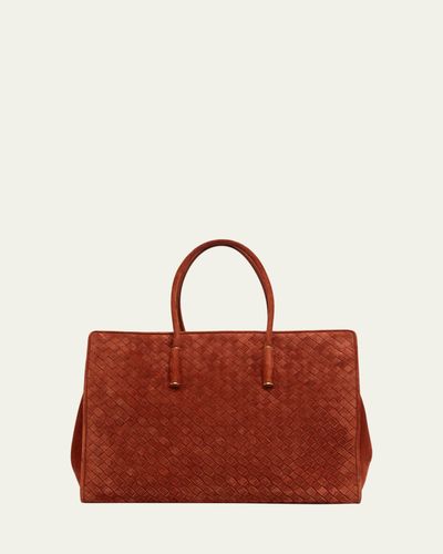 Bottega Veneta Barbara Medium Suede Tote Bag