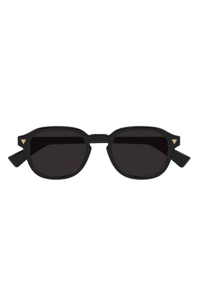 Bottega Veneta Bottega Veneta 49mm Small Round Sunglasses