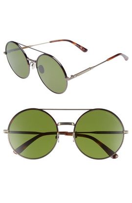 Bottega Veneta Bottega Veneta 58mm Round Aviator Sunglasses