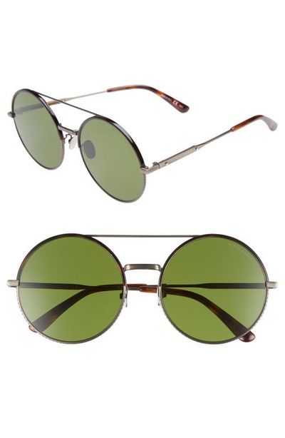 Bottega Veneta Bottega Veneta 58mm Round Aviator Sunglasses
