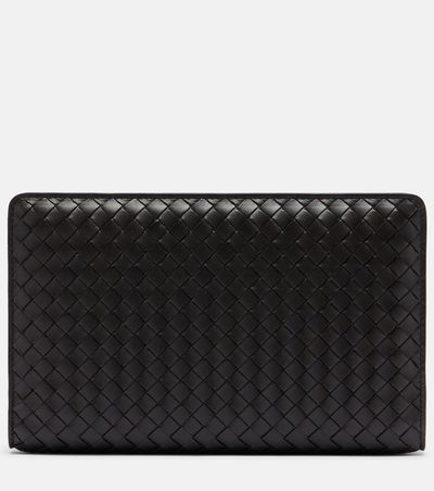 Bottega Veneta Bottega Veneta Agenda Intrecciato leather clutch