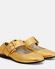Bottega Veneta Bottega Veneta Amy metallic leather Mary Jane flats - 1