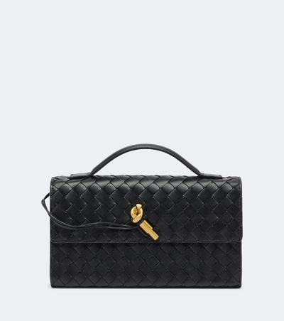 Bottega Veneta Bottega Veneta Andiamo 25 Intrecciato leather clutch