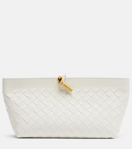 Bottega Veneta Bottega Veneta Andiamo Boat Intrecciato leather clutch