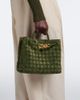 Bottega Veneta Bottega Veneta Andiamo Intrecciato Small suede top-handle bag - 3