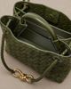Bottega Veneta Bottega Veneta Andiamo Intrecciato Small suede top-handle bag - 4