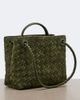 Bottega Veneta Bottega Veneta Andiamo Intrecciato Small suede top-handle bag - 5