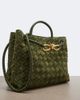 Bottega Veneta Bottega Veneta Andiamo Intrecciato Small suede top-handle bag - 7