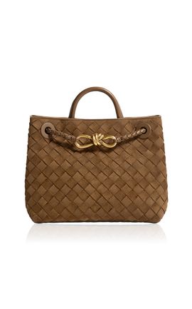 Bottega Veneta Bottega Veneta Andiamo Intrecciato Suede Bag