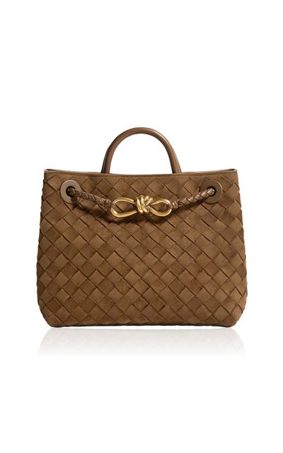 Bottega Veneta Bottega Veneta Andiamo Intrecciato Suede Bag