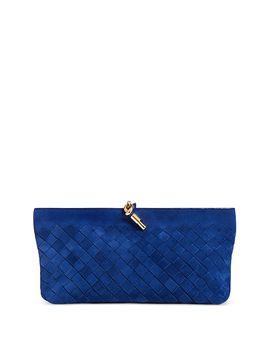 Bottega Veneta Bottega Veneta Andiamo Intrecciato Suede Boat Pouch