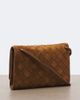 Bottega Veneta Bottega Veneta Andiamo Intrecciato suede pouch with strap - 4