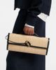 Bottega Veneta Bottega Veneta Andiamo leather-trimmed raffia clutch - 2