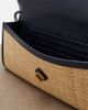 Bottega Veneta Bottega Veneta Andiamo leather-trimmed raffia clutch - 3