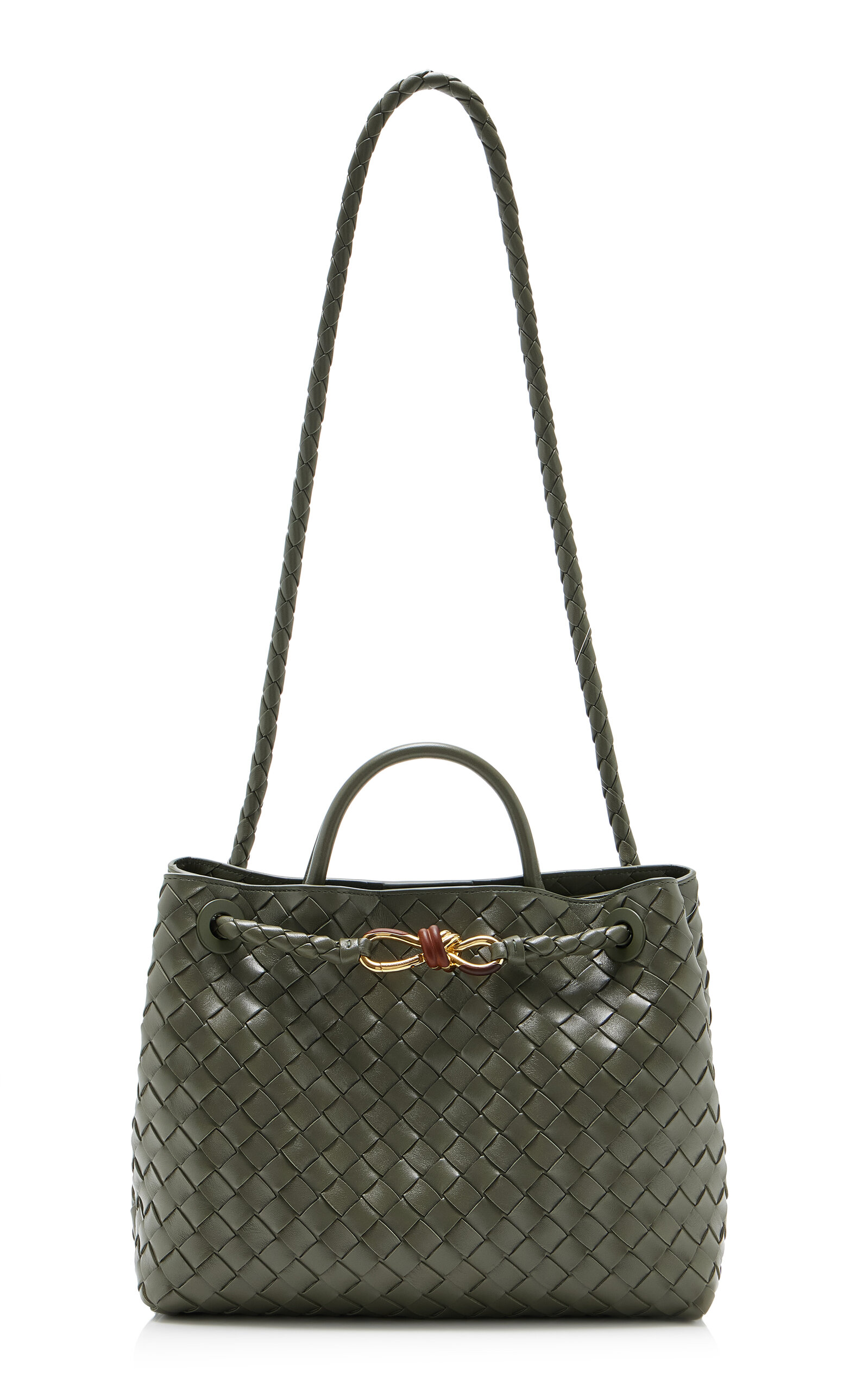 Bottega Veneta Bottega Veneta Andiamo Medium Intrecciato 15 Leather Bag