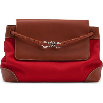 Bottega Veneta Bottega Veneta Andiamo Mixed Media Messenger Bag