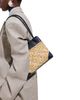 Bottega Veneta Bottega Veneta Andiamo Small Intreccio Raffia Top Handle Bag - 4
