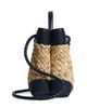 Bottega Veneta Bottega Veneta Andiamo Small Intreccio Raffia Top Handle Bag - 6