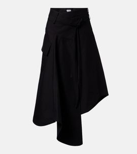 Bottega Veneta Bottega Veneta Asymmetric cotton midi skirt