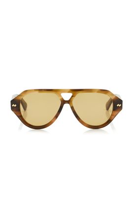 Bottega Veneta Bottega Veneta Aviator Acetate Sunglasses