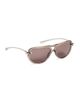 Bottega Veneta Bottega Veneta Aviator Sunglasses BROWN-SILVER-BROWN One - 6
