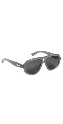 Bottega Veneta Bottega Veneta Aviator Sunglasses Grey-Grey-Grey One
