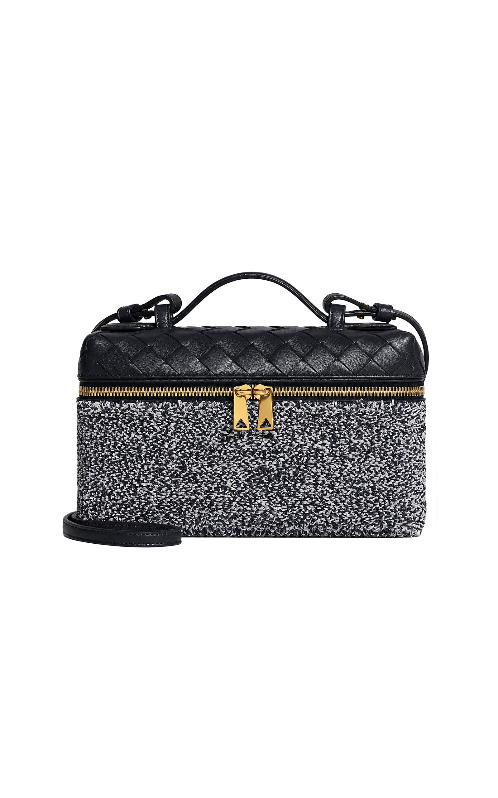 Bottega Veneta Bottega Veneta Bang Bang Leather and Raffia Bag