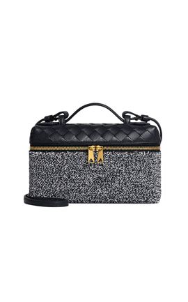 Bottega Veneta Bottega Veneta Bang Bang Leather and Raffia Bag