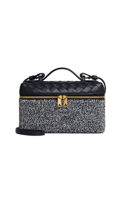 Bottega Veneta Bottega Veneta Bang Bang Leather and Raffia Bag