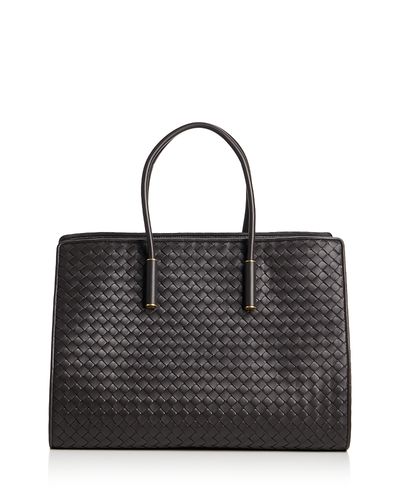 Bottega Veneta Bottega Veneta Barbara Intrecciato Leather Tote