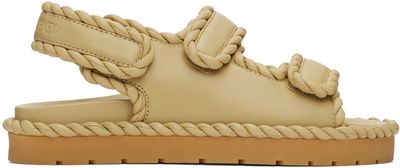 Bottega Veneta Bottega Veneta Beige Jack Flat Sandals