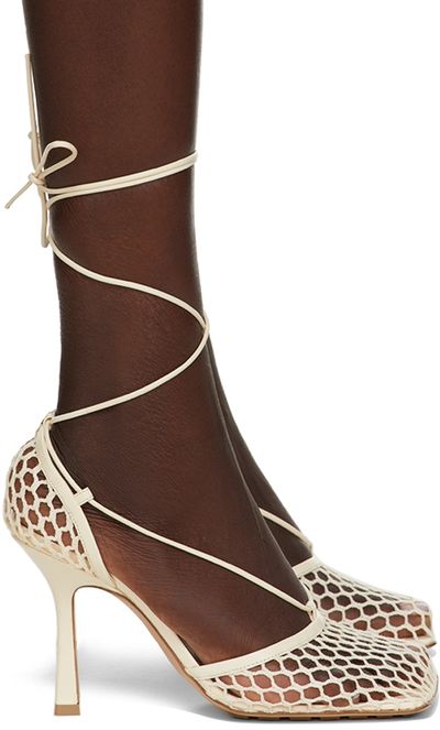 Bottega Veneta Bottega Veneta Beige Stretch Heels