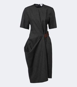 Bottega Veneta Bottega Veneta Belted wool midi dress