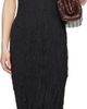 Bottega Veneta Bottega Veneta Black Crinkled Midi Dress - 1