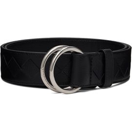Bottega Veneta Bottega Veneta Black D-Ring Pebble Calf Belt