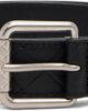 Bottega Veneta Bottega Veneta Black Intrecciato Stamp Belt - 1