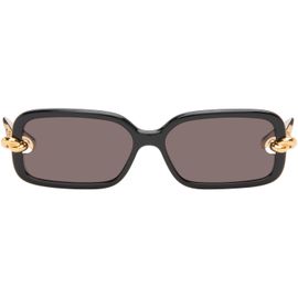 Bottega Veneta Bottega Veneta Black Knot Rectangular Sunglasses