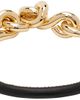 Bottega Veneta Bottega Veneta Black Loop Leather Bracelet - 1