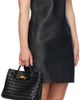 Bottega Veneta Bottega Veneta Black Nappa Leather Minidress - 2