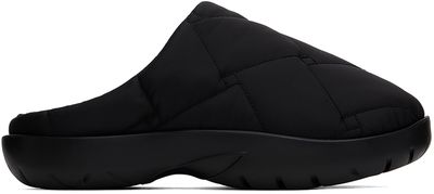 Bottega Veneta Bottega Veneta Black Snap Slip-On Loafers