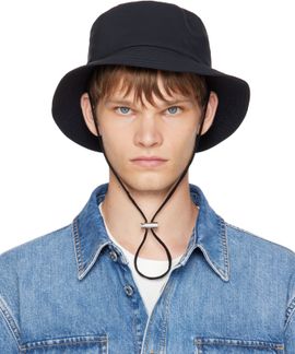 Bottega Veneta Bottega Veneta Black Tech Nylon Bucket Hat