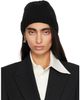Bottega Veneta Bottega Veneta Black Wool Knit Beanie - 1