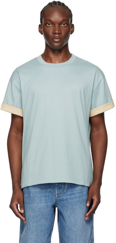 Bottega Veneta Bottega Veneta Blue Double Layer T-Shirt
