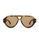 Bottega Veneta Bottega Veneta Bold Ribbon Stud Pilot Sunglasses - 1