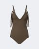 Bottega Veneta Bottega Veneta Braided-trim swimsuit - 1