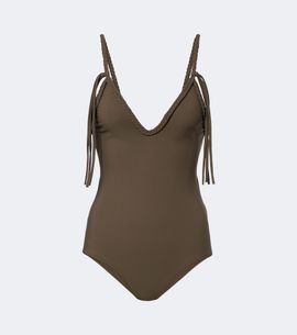 Bottega Veneta Bottega Veneta Braided-trim swimsuit