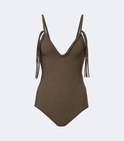 Bottega Veneta Bottega Veneta Braided-trim swimsuit