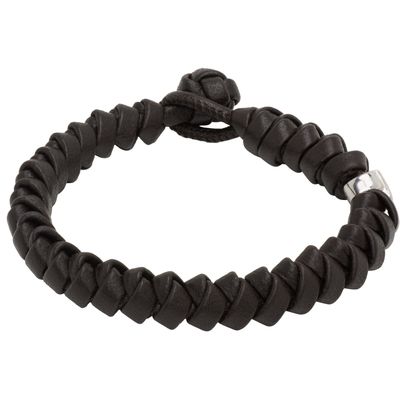 Bottega Veneta Bottega Veneta Braided Nappa Leather Bracelet