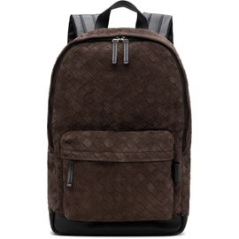Bottega Veneta Bottega Veneta Brown & Black Classic Intrecciato Backpack