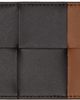 Bottega Veneta Bottega Veneta Brown & Tan Cassette Credit Card Holder - 1